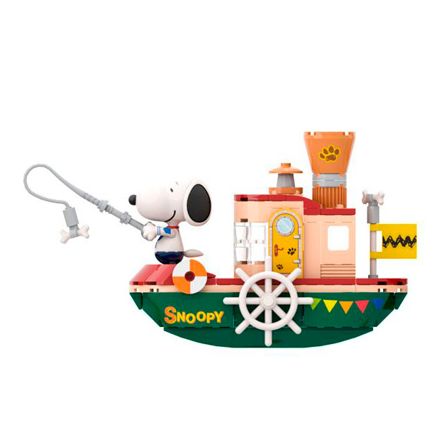 Блочные конструкторы - Конструктор Pantasy Snoopy Пароход 124 элемента (86907)#2