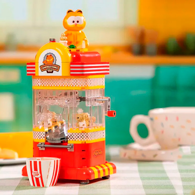 Конструкторы с уникальными деталями - Конструктор Pantasy Garfield Fantastic Machines Машина для попкорна 299 элементов (86810)#4