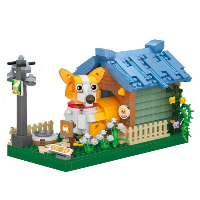 Блокові конструктори - Конструктор LOZ mini Коргі 534 деталі (1256)#2