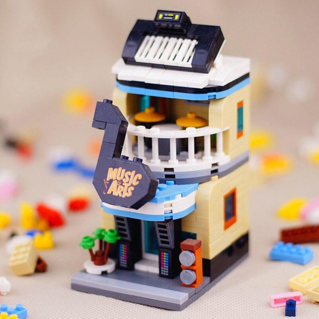 Блочные конструкторы - Конструктор LOZ mini Магазин музыкальных инструментов 353 детали (1623)#2
