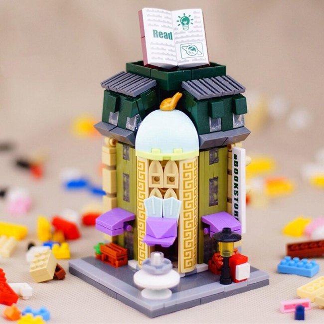 Блочные конструкторы - Конструктор LOZ mini Книжный магазин 411 деталей (1624)#2