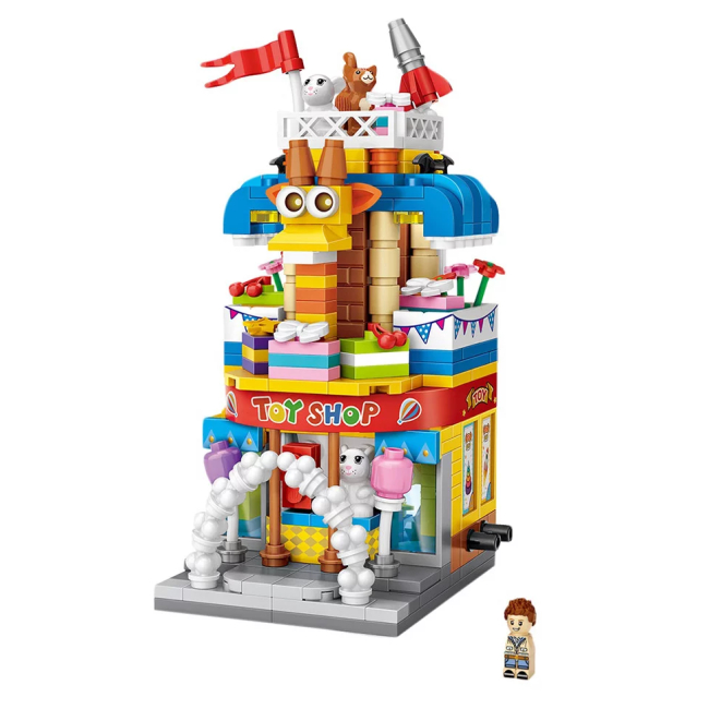 Блокові конструктори - ​Конструктор LOZ mini Toys Shop 414 деталей (1643)#2