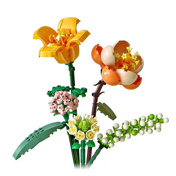 Блокові конструктори - Конструктор LOZ mini Букет квітів 2 457 деталей (1658)#2