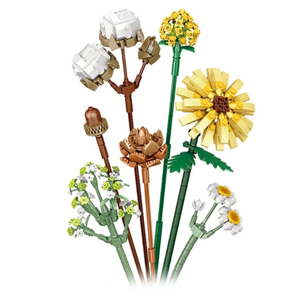 Блокові конструктори - Конструктор LOZ mini Букет квітів 4 646 деталей (1670)#2