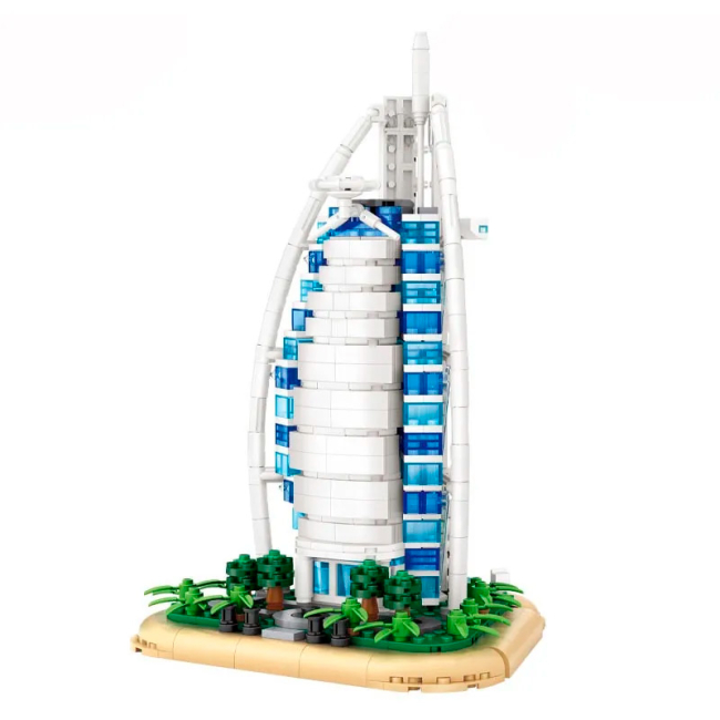 Блокові конструктори - ​Конструктор LOZ mini Burj AI Arab 962 деталі (1029)#2
