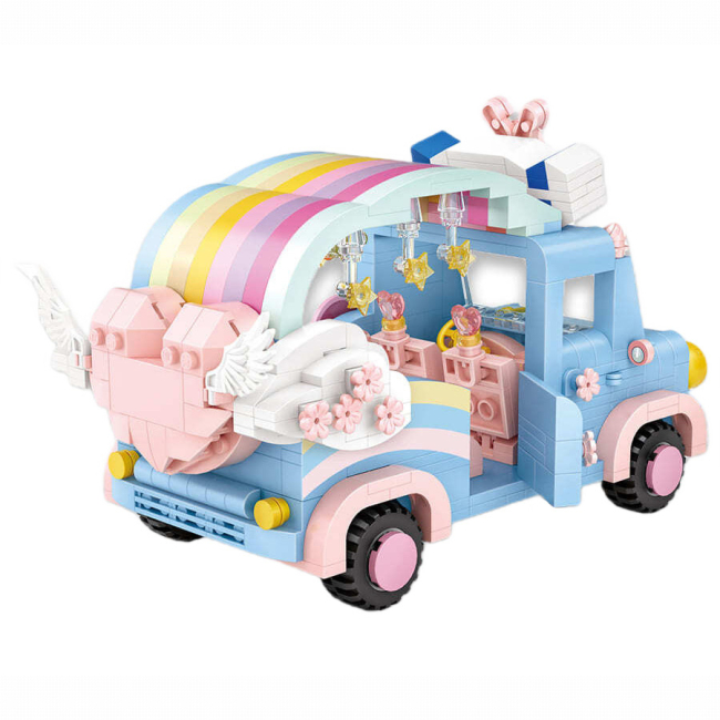 Блокові конструктори - ​Конструктор LOZ mini Райдужний автомобіль 758 деталей (1133)#3