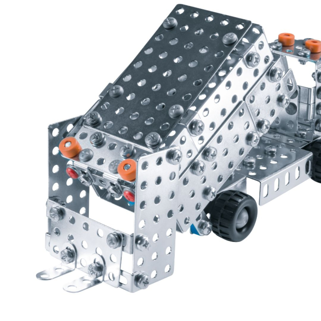 Конструктори з унікальними деталями - ​Конструктор Eitech Вантажівка сміттєвоз 280 деталей (С281)#4