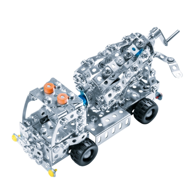 Конструктори з унікальними деталями - Конструктор Eitech Автобетонозмішувач 340 деталей (С282)#2