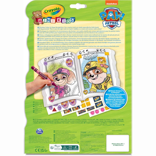 Товары для рисования - Раскраска Crayola Paw Patrol Mini kids (81-1373G)#2