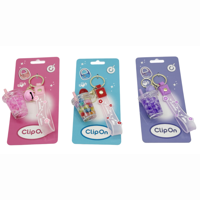 Брелоки - Брелок Clip On Брелок Бабл Ти розовый (SV22170/1)#2