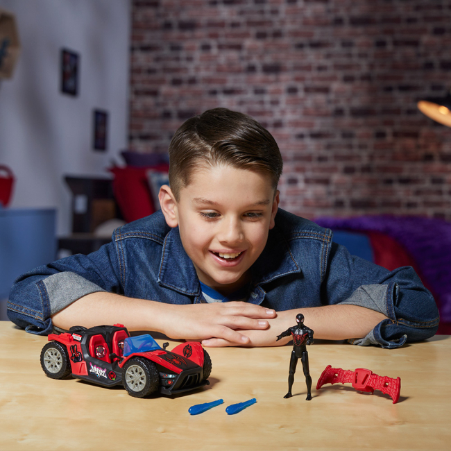 Фигурки персонажей - ​Игровой набор Marvel Веном против Человека-Паука Гоночный автомобиль Спайдер Мэна (G0736)#5