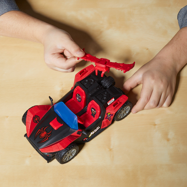 Фигурки персонажей - ​Игровой набор Marvel Веном против Человека-Паука Гоночный автомобиль Спайдер Мэна (G0736)#8