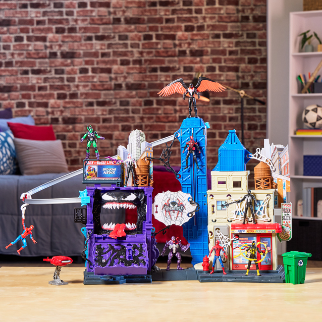 Фігурки персонажів - ​Ігровий набір Marvel Spider-man Місто: Спайдер Мен проти Венома (G0737)#4