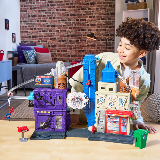 Фігурки персонажів - ​Ігровий набір Marvel Spider-man Місто: Спайдер Мен проти Венома (G0737)#5