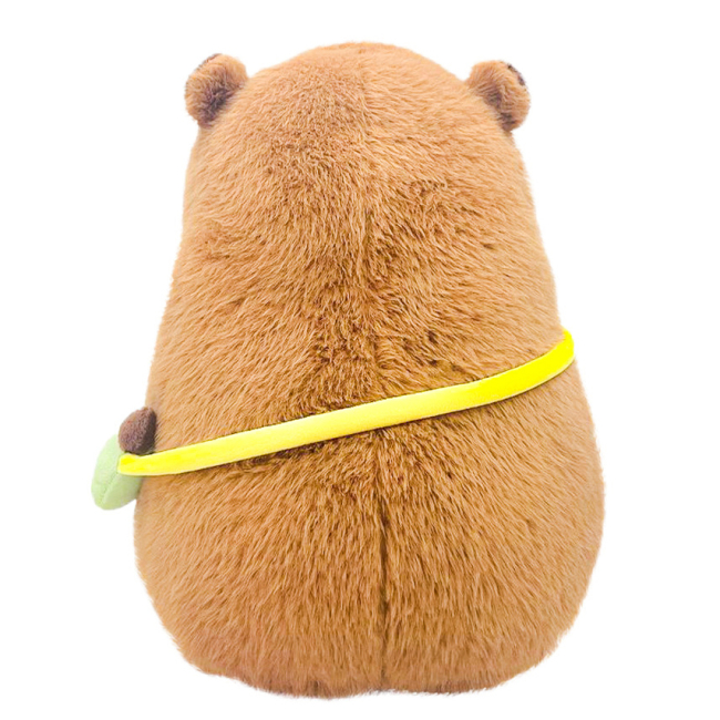 Мягкие животные - Мягкая игрушка Fyyvalur Друзья капибары Пан Капибара с сумочкой 30 см (99069)#2