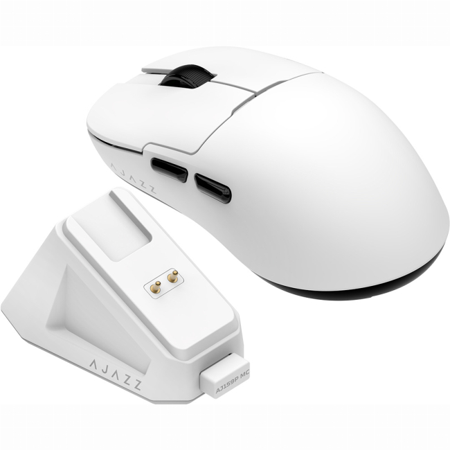 Клавиатура и мыши - ​Мышка Ajazz 3 Mod-White-3311 Charging Dock (AJ159P-MC-W)#4