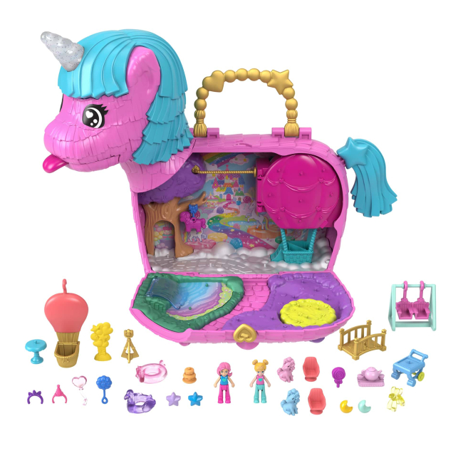Ляльки - Ігровий набір Polly Pocket Святкова вечірка єдинорогів (HYD96)#3