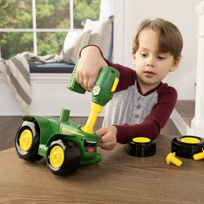 Конструктори з унікальними деталями - Ігровий набір Tomy John Deere kids Створи трактор (124687)#5
