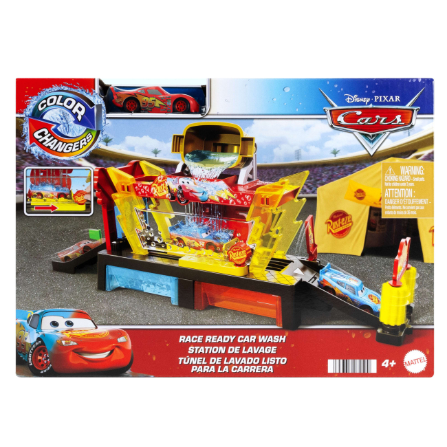 Автотреки - Игровой набор Cars Измени цвет Автомойка с МакКуином (JBM70)#2