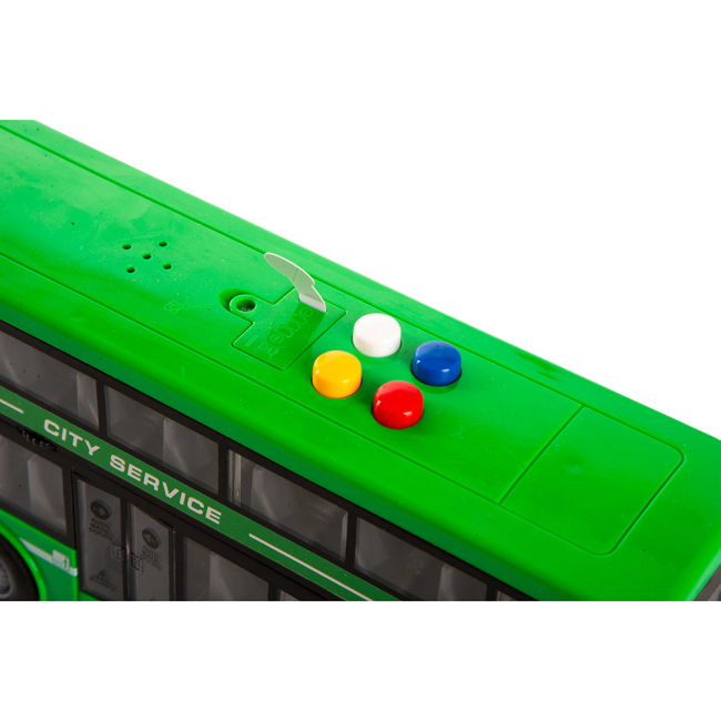 Транспорт и спецтехника - Автомодель DIY Toys Инерционный двухэтажный автобус зеленый (CJ-4023760/1)#3
