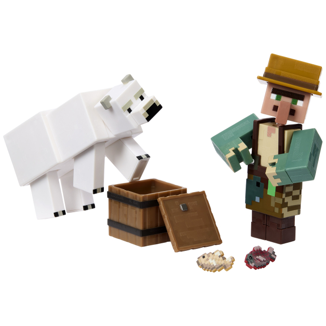 Фигурки персонажей - Набор фигурок Minecraft Fisherman and Polar bear (GTT53/3)#2