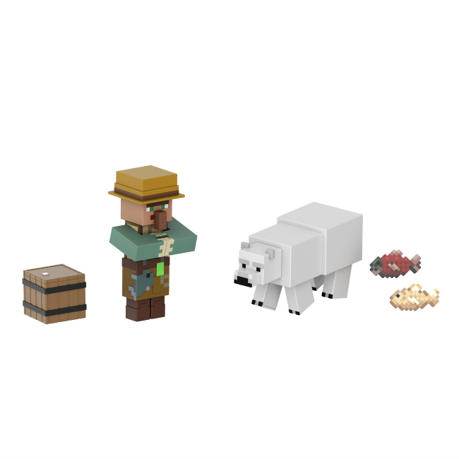 Фигурки персонажей - Набор фигурок Minecraft Fisherman and Polar bear (GTT53/3)#3
