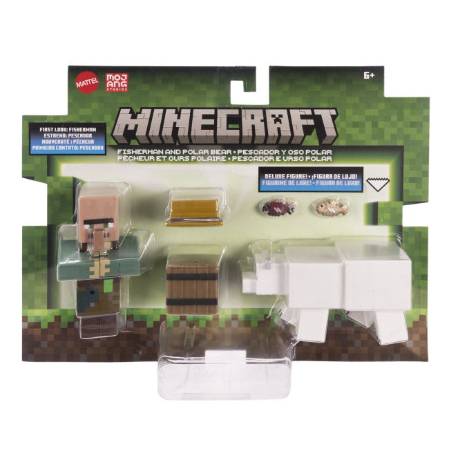 Фигурки персонажей - Набор фигурок Minecraft Fisherman and Polar bear (GTT53/3)#5