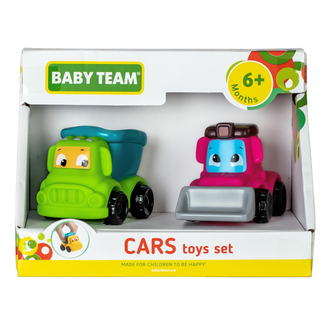 Машинки для малюків - Ігровий набір Baby Team Машинки Набір з самоскидом (8603/1)#2