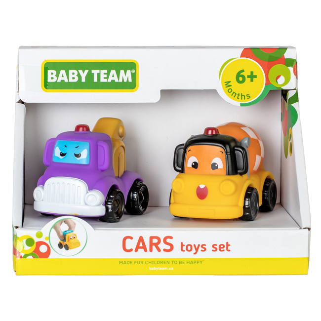 Машинки для малюків - Ігровий набір Baby Team Машинки Набір з бетонозмішувачем (8603/2)#2