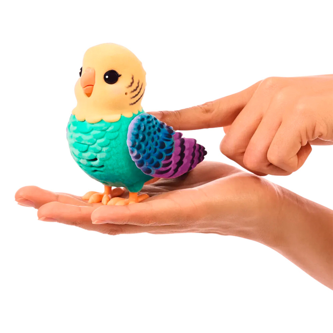 Мягкие животные - Интерактивная игрушка Little Live Pets Волнистый попугайчик Инди в клетке (26691)#7