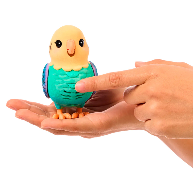 Мягкие животные - Интерактивная игрушка Little Live Pets Волнистый попугайчик Инди в клетке (26691)#8