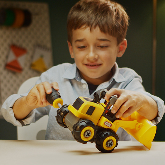 Блокові конструктори - Конструктор Machine maker Junior builder Навантажувач (40010/1)#8