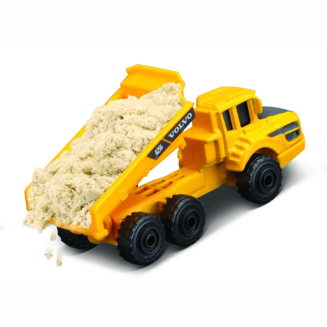 Транспорт і спецтехніка - Ігровий набір Maisto Mini work machines Синя вантажівка-тягач із причепом (12630/2)#3