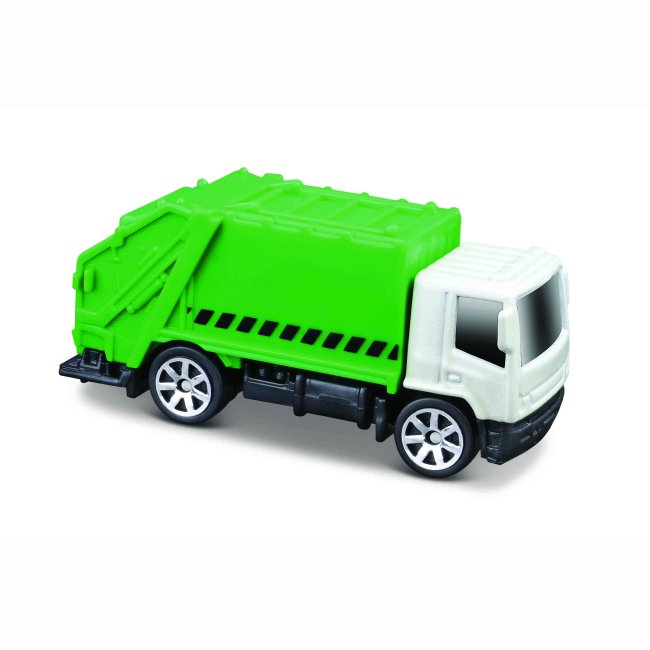 Транспорт и спецтехника - Игровой набор Maisto Mini work machines Белый тягач с зеленым контейнером (12630/3)#2