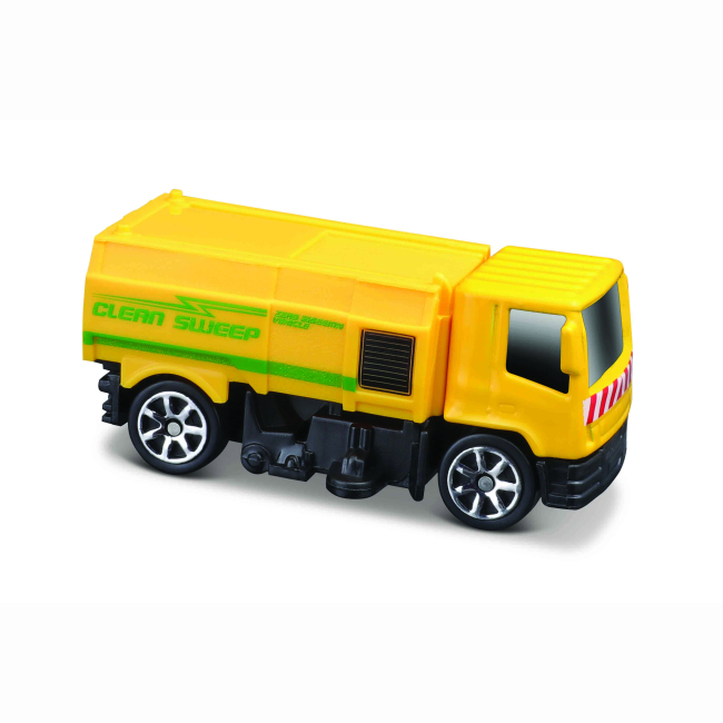 Транспорт и спецтехника - Игровой набор Maisto Mini work machines Белый тягач с зеленым контейнером (12630/3)#3