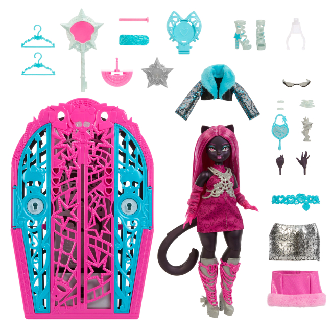 Куклы - Набор-сюрприз Monster High Тайны Хонтливуда Ужас какие секреты Кэтти Нуар (JBG82)#2