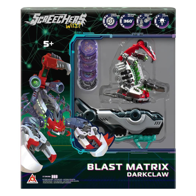 Трансформеры - Игровой набор Screechers Wild S5 L2 Дарккло (EU686123)#8