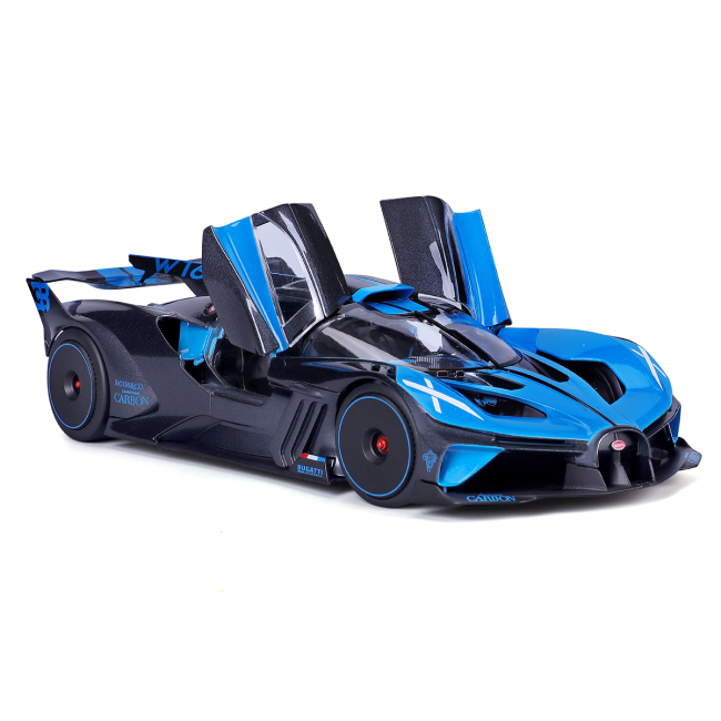 Автомоделі - Автомодель Bburago Bugatti Bolide чорно-синій (18-11047 BU)#6