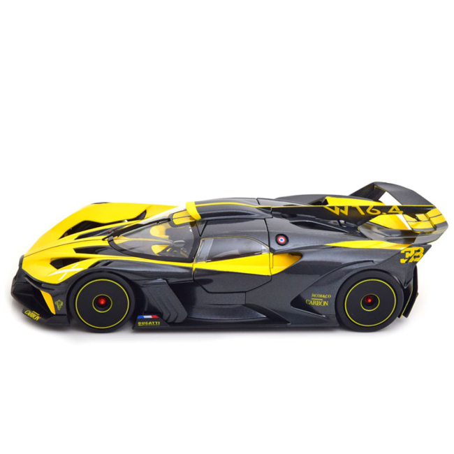 Автомодели - Автомодель Bburago Bugatti Bolide черно-желтый (18-11047 YL)#3
