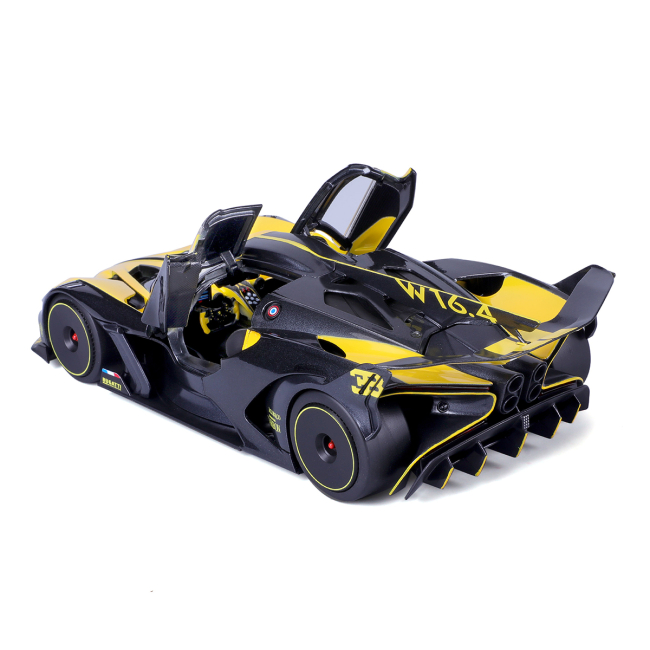 Автомодели - Автомодель Bburago Bugatti Bolide черно-желтый (18-11047 YL)#6