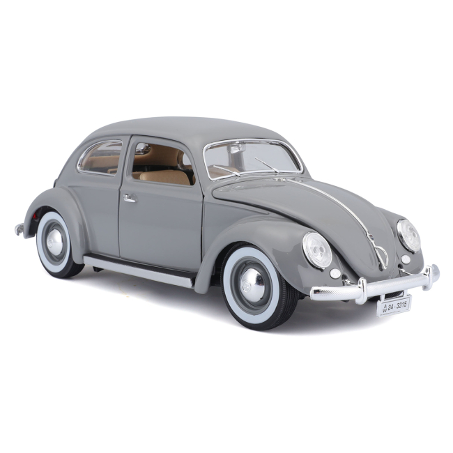 Автомоделі - Автомодель Bburago Volkswagen Kafer Beetle 1955 сірий (18-12029 GY)#2