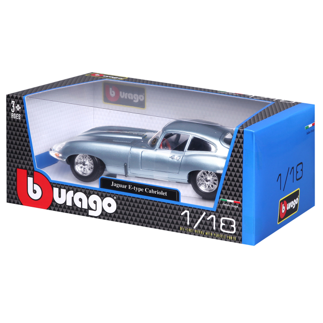 Автомоделі - Автомодель Bburago Jaguar E-type Coupe 1961 (18-12044)#9