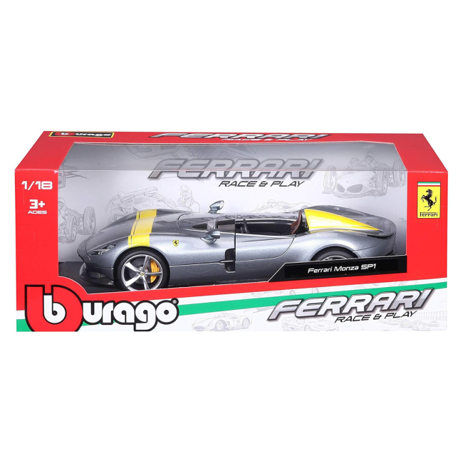 Автомодели - Автомодель Bburago Race & Play Ferrari Monza SP1 (18-16013)#7