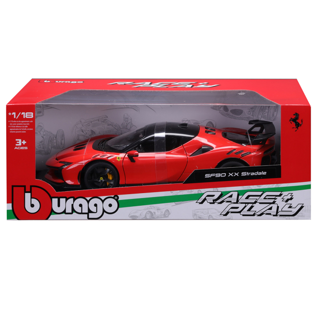 Автомодели - Автомодель Bburago Race & Play Ferrari SF90 XX Stradale (18-16020)#6