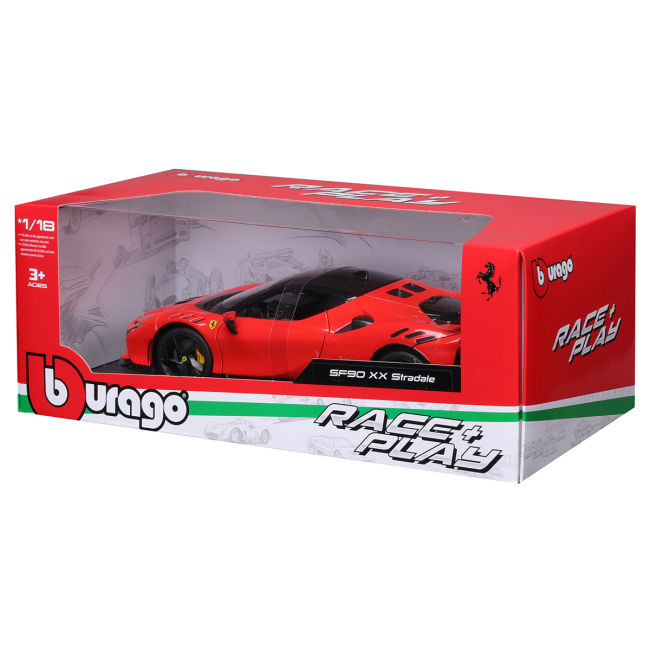 Автомодели - Автомодель Bburago Race & Play Ferrari SF90 XX Stradale (18-16020)#7