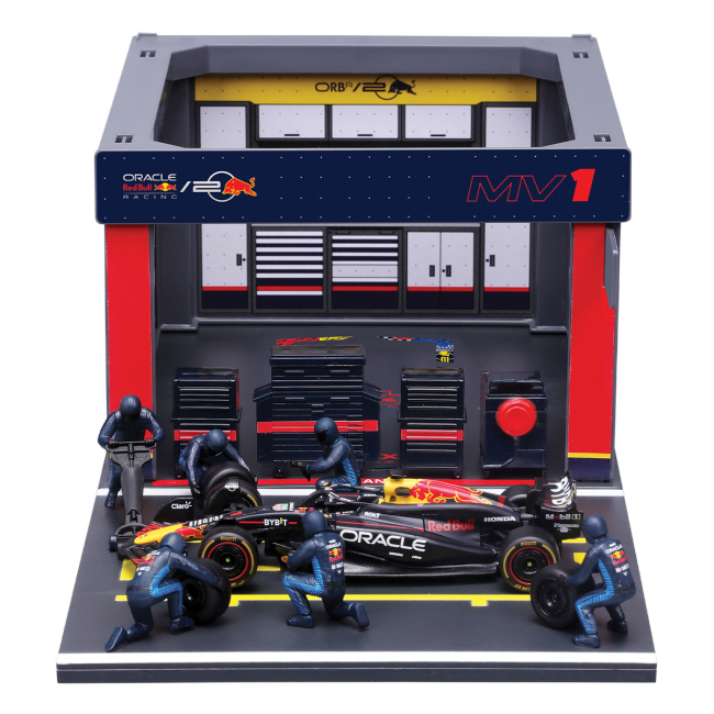 Автомоделі - Ігровий набір Bburago Pit Pass Oracle Red Bull Racing RB20 1:43 (18-38453 (#1))#3