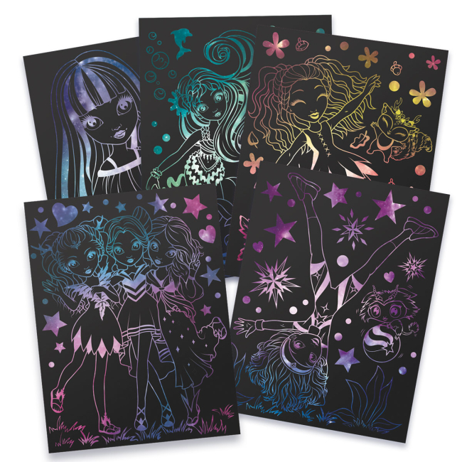 Товары для рисования - Набор для творчества Nebulous star Гратаж Звездные гравюры S2 (11028)#2