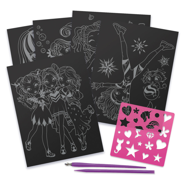 Товары для рисования - Набор для творчества Nebulous star Гратаж Звездные гравюры S2 (11028)#3