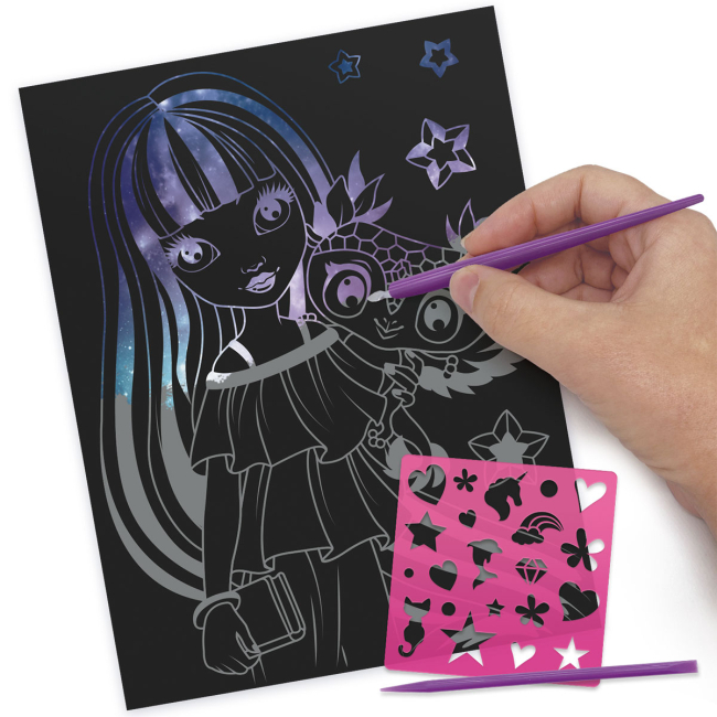 Товары для рисования - Набор для творчества Nebulous star Гратаж Звездные гравюры S2 (11028)#4