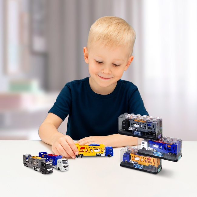 Транспорт и спецтехника - ​Автомодель TechnoDrive Автоперевозчик в ассортименте (250415CG)#10